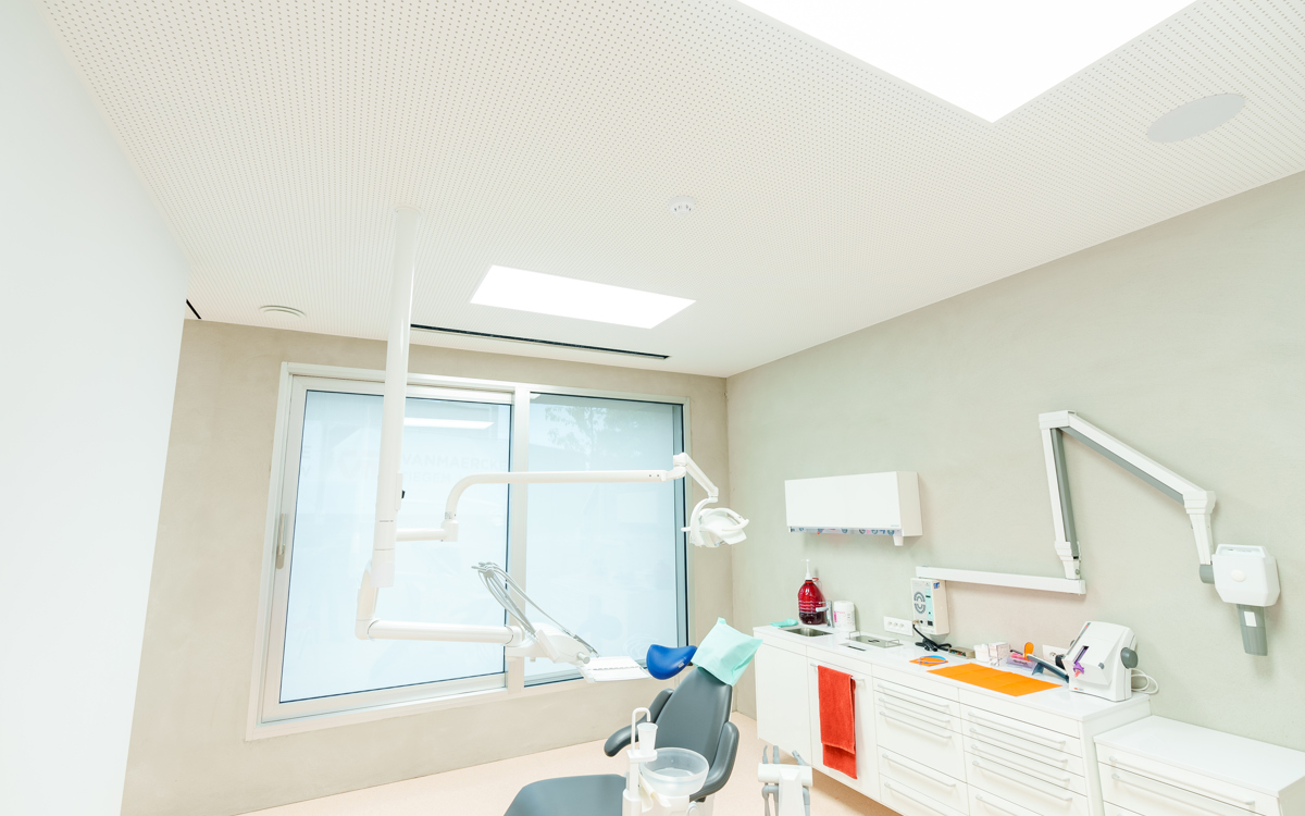 CREATEX plafond in tandartspraktijk